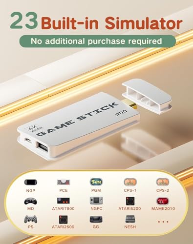 Image of HDMI 4K Wireless TV Game Console Stick 4K，Retro Game Stick with Built-in 9+ Emulators, 20,000+ Games, 4k Hdmi Output & 2.4GHz Wireless Controller, Retro... (Star Wars Edition)