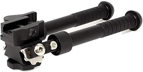 N/C Le bipied V8 Airsoft Peut être incliné à 360 degrés, Le bipied de Chasse 6.5-9 Pouces réglable Le Rail de glissière Tactique Picatinny Peut être plié, Le trépied réglable + Les Pointes