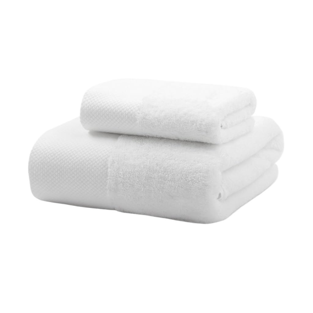 TYUHDUYUR Hotel Bath Towel Special White Absorbent Thickened All Towel (OneColor As Shown)