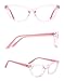 TIJN Retro Women Cat Eye Glasses Translucent Cateye Eyeglasses Frames Clear Lens