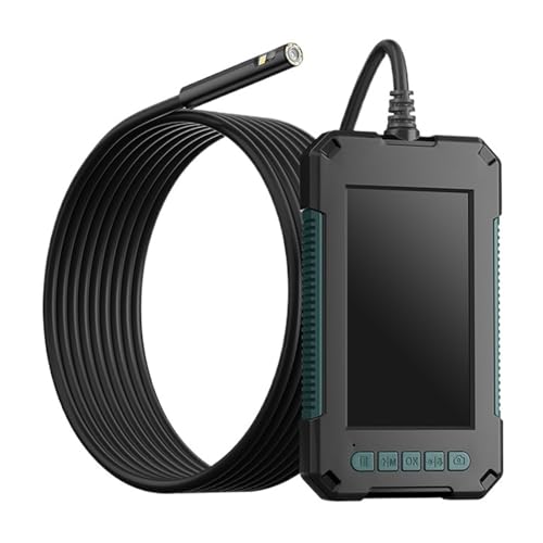 スコープカメラ 内視鏡カメラ HD1080P 4.3 ''スクリーン工業用検査ボアスコープ車のエンジン IP68 防水 LED カメラ 鮮明な画質(10m,8.0MM DUAL RIGID)