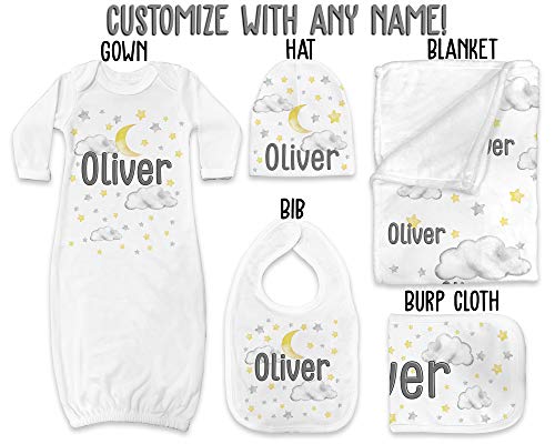 personalized baby blanket and hat