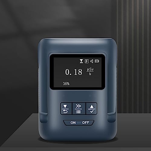 Image of Geiger Counter Nuclear Radiation Detector, Dosimeter Gamma X Ray Tester, Portable Handheld Dose Alarm Easy Reading Multifunctional Radioactive Detector Meter 1500mAh