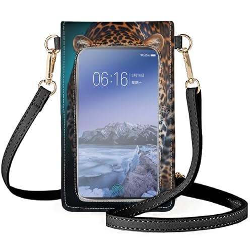 WELLFLYHOM Mini Touchscreen Crossbody Phone Bags for Women with Card Slots Shoulder Bag Purse Leather2