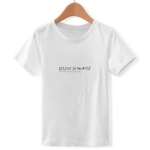 T-shirt blanc ras du cou imprimé multicolore XL pour adolescent