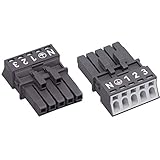 WAGO 890-205 Netz-Steckverbinder WINSTA Mini Buchse, gerade Gesamtpolzahl: 4 + PE 16A Schwarz 1St