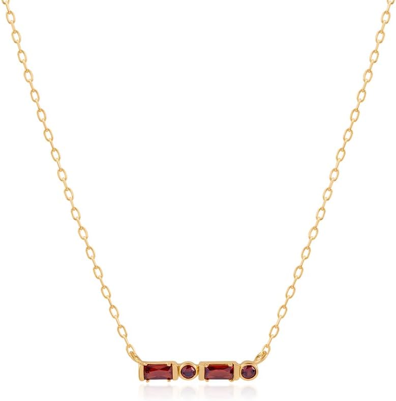 Personalized Morse Code Letter Initial Necklace, Custom Birthstone Stacking Necklace for Women, Dainty Minimalist Gold Necklace, 18K Gold Plated Silver Birthday Gift for Her