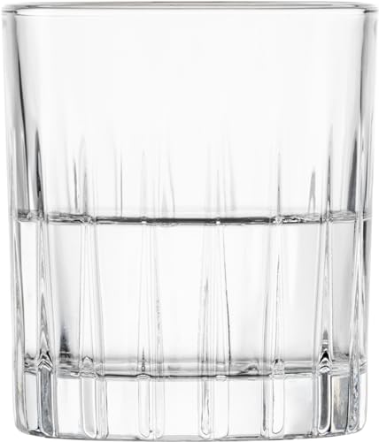SCHOTT ZWIESEL Copas de licor Stage (set de 4), vasos de chupito intemporales para aguardiente con relieve, vasos de cristal Tritan aptos para lavavajillas (art. nº. 123933)