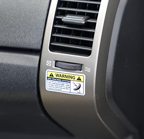 4 Mini Gps Vehicle Car Alarm Security Caution Warning Decal Sticker #TOP1