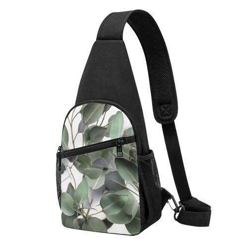 Sac à dos imprimé feuilles d'eucalyptus pour voyages et trajets
