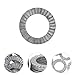 FUNOMOCYA 20Pcs Wedge Locking Washer Heavy Duty Manganese Steel Loose Washers for Secure Fastening Industrial and Home Applications Silver Finish