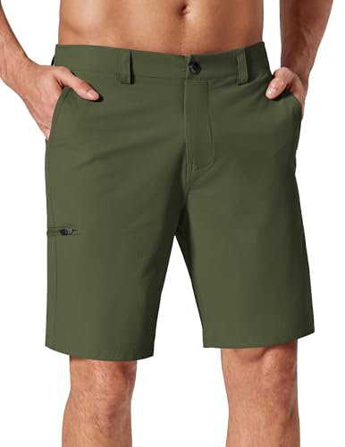 Amazon.com: COOFANDY Mens Golf Shorts Dress Casual 9 in for Hiking