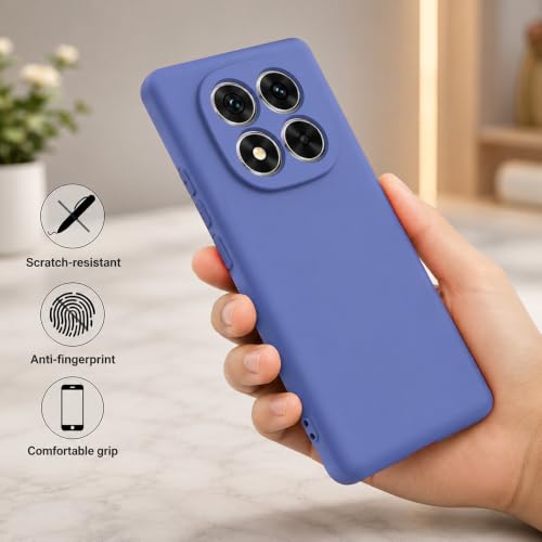 Image of Back Cover Compatible with Redmi Note 15 Pro Plus 5G | Full Camera Protection | Premium Liquid Silicon Case | Flexible Bumper Case for Mi Redmi Note 15 Pro Plus 5G / Poco M8 Pro 5G (Blue)