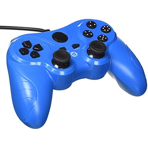 Gioteck Mando Con Cable VX3 Azul para PS3 y PC Cover