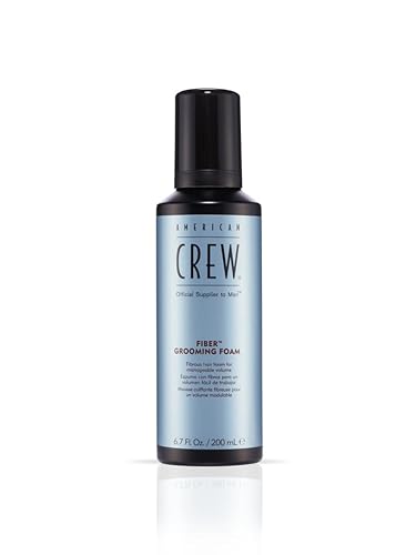 American Crew Espuma de aseo de fibra capilar para hombres, como gel para el cabello, 6.7 onzas líquidas
