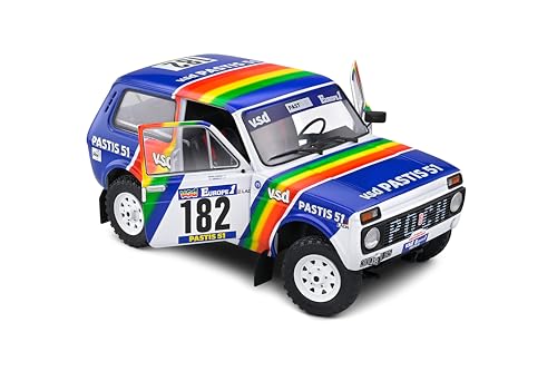 Solido 1:18 Lada Niva Blanco Modelo Paris-Dakar 1984 miniatura 6