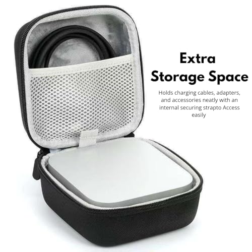 Image of Yantralay Travel Carrying Case for App-le Mac-mini M4 / M4 Pro (2024) | Water-Resistant Shockproof Storage Bag with Zipper | Mac-mini Accessories