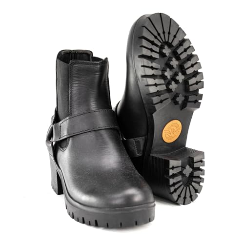 Image of Milwaukee Leather Women's Motorcycle Fashion Boots - Leather Riding Footwear - 7.5