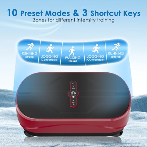 Natini Vibration Plate Exercise Machine - Whole Body Workout Vibration Platform Lymphatic Drainage Machine for Weight Loss Home Fitness with Resistance Bands Remote - Image 4