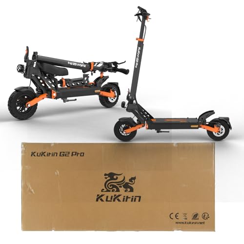 KuKirin G2 | Pro | Más Vendido Patinete Eléctrico 9" Neumáticos Vacío Offroad 48V 15.6Ah ≤58km Autonomía IP54 Doble Freno Disco LED Pantalla Ajustable Plegable Suspensión Total