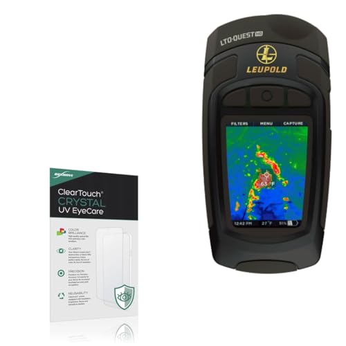 BoxWave Screen Protector Compatible With Leupold LTO Quest HD - ClearTouch Crystal Anti-UV EyeCare (2-Pack), Filters out Harmful Blue Light Reduce Fatigue