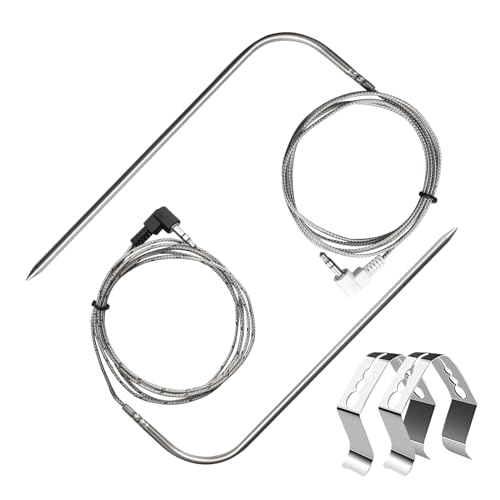 Replacement Temperature Meat Probe Compatible with Traeger BBQ Grills, 3.5mm Plug Meat BBQ Digital Thermostat Probes?2 Packs
