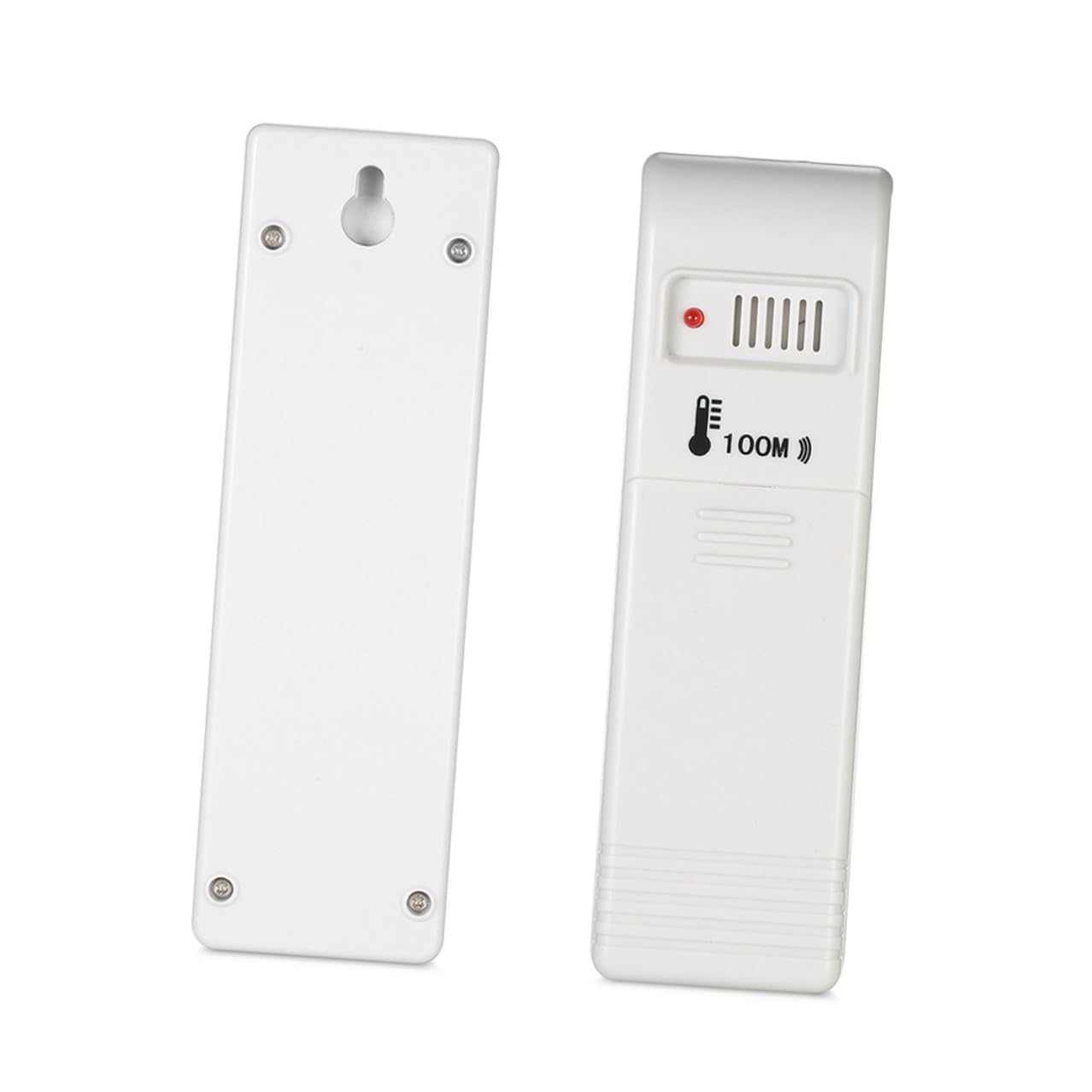 ifundom Termometro Digitale senza Fili per Interni ed Esterni Allarme Temperatura Alta e Bassa, Misuratore Wireless Trasmettitore Portatile Fino a 100m per Frigorifero e Uso Domestico
