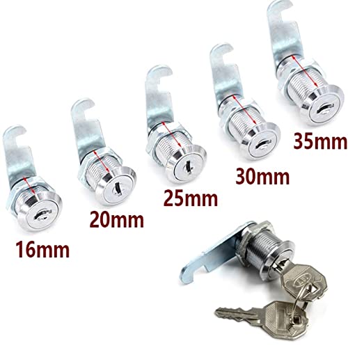 Serrure à came métallique 20mm robuste KmoNo avec clés identiques interchangeables - 4
