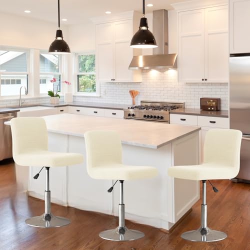 Image of Chair Covers Bar Stool Cover 4pc Bar Chair Cover Swivel Bar Stool Slipcover