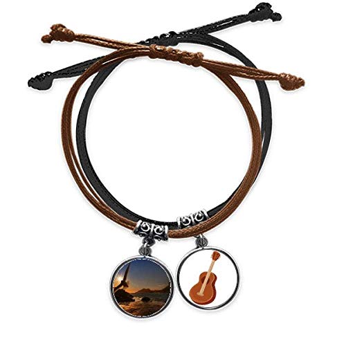 Pulsera de cuero con detalle de águila natural un regalo original para amantes de la música