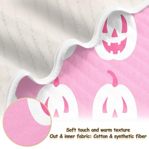 Burbuja Halloween Pumpkins Baby Blanket for Boys Girls, Nursery Soft Warm Swaddling Receiving Baby Blankets, 30x40 in Toddler Blanket2