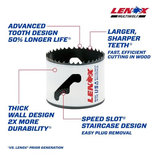 Lenox 2-1/2 Inch Speed Slot Bi-Metal Hole Saw by Lenox - Image 3
