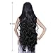 AGPTEK 40 Inches Heat Resistant Long Curly Wave Wig with Full Head Clip - Black