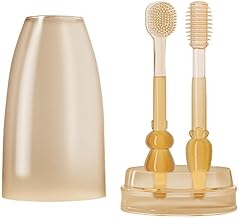 3-in-1 Baby Silicone Toothbrush Set | Soft Finger Brush & Tongue Cleaner for Infant Oral Care,Soft Silicone Baby Toothbrush with Finger Brush & Tongue Scraper | Oral Hygiene for Babies