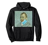 Photo Gallery divertente van gogh maschera facciale van gogh meme felpa con cappuccio Photo Gallery divertente van gogh maschera facciale van gogh meme felpa con cappuccio