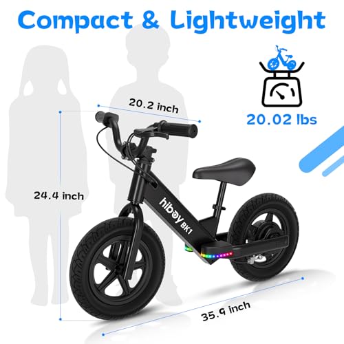Hiboy Electric Balance Bike for Kids, 12-Inch Tires, 5.6/9