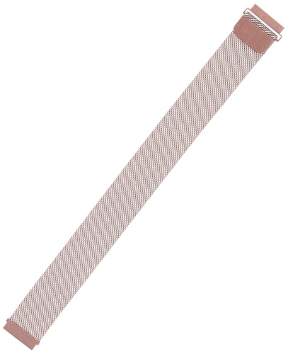 Image of VEROX Stainless Steel 22mm Watch Strap with Magnetic Lock Compatible with ColorFit Ultra /Ultra 2, Amazfit GTR (47mm) / GTR 2E, One Plus(46mm), Galaxy Watch 3 45mm, Realme S /S Pro- Rose Gold