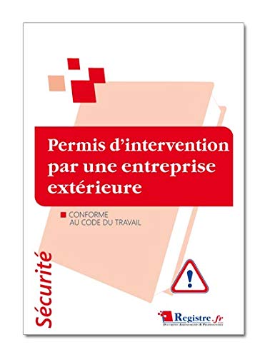 Permis d'Intervention par une Entreprise Exterieure - P063 Cover
