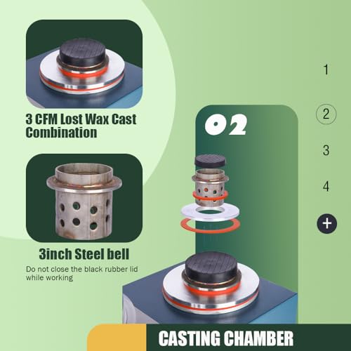 Hipogt Vacuum Investing Casting Machine 1/2 Hp thumb #5