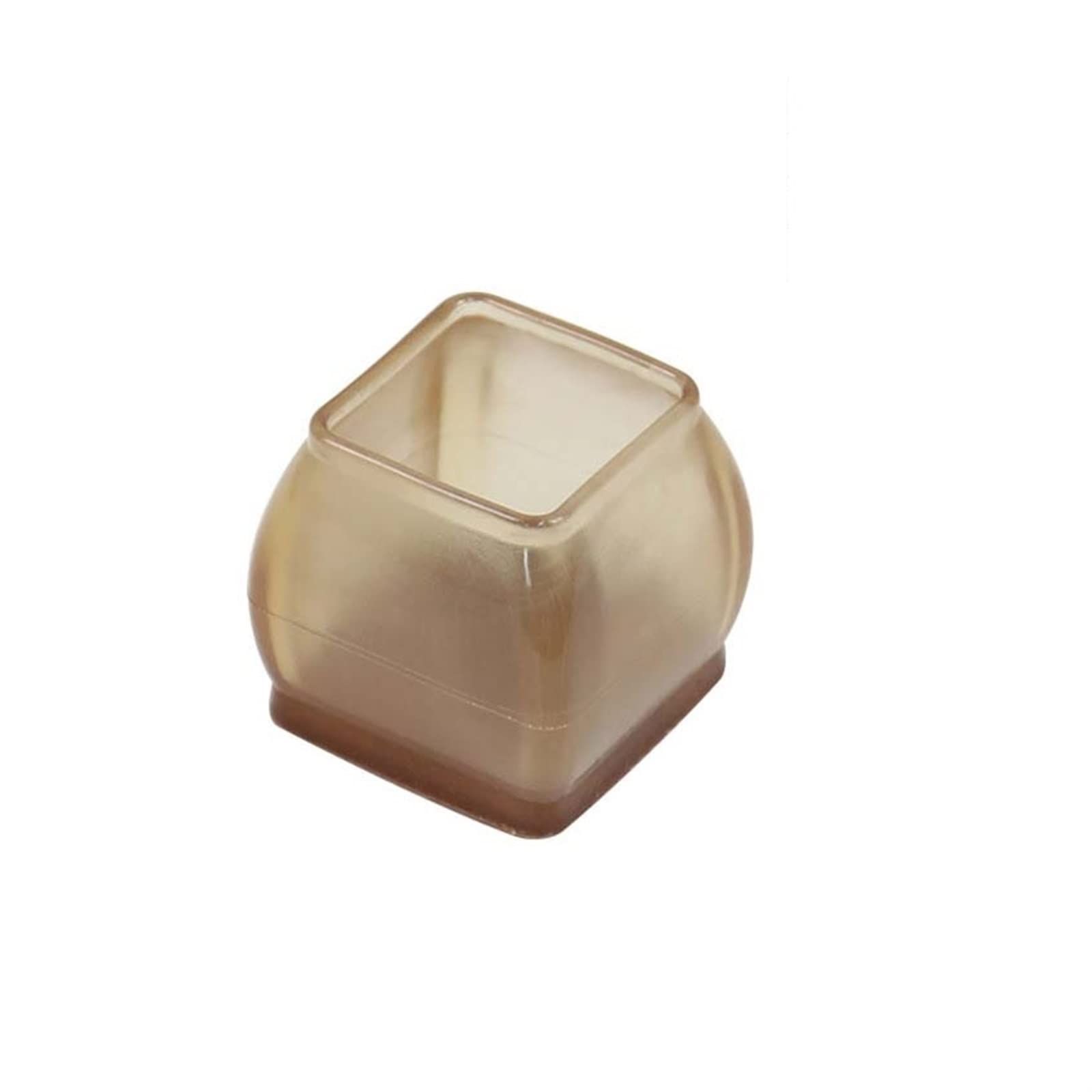 Fundas for Patas de Silla for Proteger Suelos 16 Piezas con Patas de Muebles de Silicona Transparente de Fieltro, Evita arañazos en el Suelo y Reduce el Ruido (Color : Brown L)