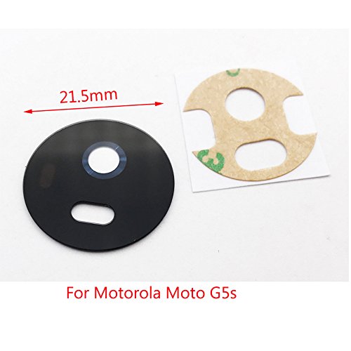 compatibile per MOTOROLA LEN MOTO G5S 5.2" (xt1792 xt1793 xt1794) vetro per cover posteriore vetrino lente obbiettivo rear fotocamera BACK camera + biadesivo