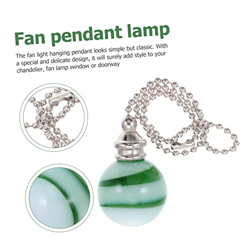 Image of 1Pc Pull Chain Pendant for Ceiling Fan Light Decorative Hanging Lamp Chain Home Decor Ceiling Light Chain Stylish Fan Pull Extension Striped Design