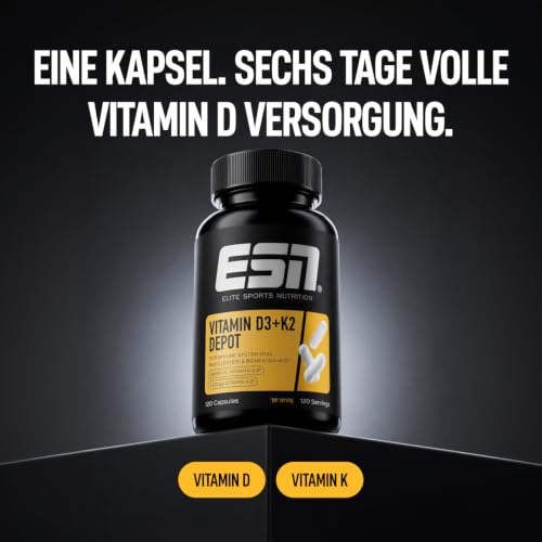 ESN Vitamin D3 + K2 Depot, 120 Kapseln – Ansicht 2