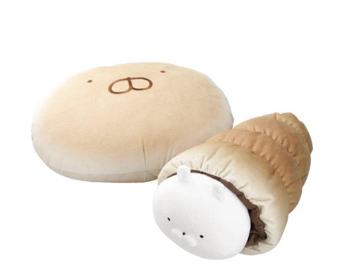 うさまる　パン　クッション＆コロネぬいぐるみ Amazon.co.jp: うさまる チョココロネ パン ぬいぐるみセット 春のパン