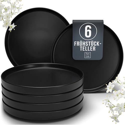 Steingut Frühstücksteller 6 Personen Manhattan TESTSIEGER, Cooles Urbanes...