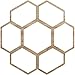 Ekena Millwork 34"OD x 12"ID x 3/8"T Florin Wood Fretwork Pierced Ceiling Medallion, Red Oak