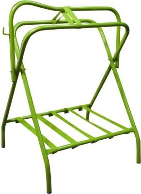 Showman Western Or English Lime Green Folding Saddle Rack