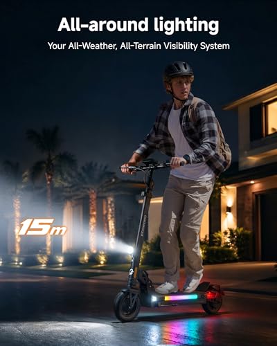 Image of ECOROAD Electric Scooter for Adults, 750W Motor & 25 MPH & 30-35 Miles Long Range, 8.5&10 inch Tires with Dual Suspension, Foldable Commuting E Scooter with App Control