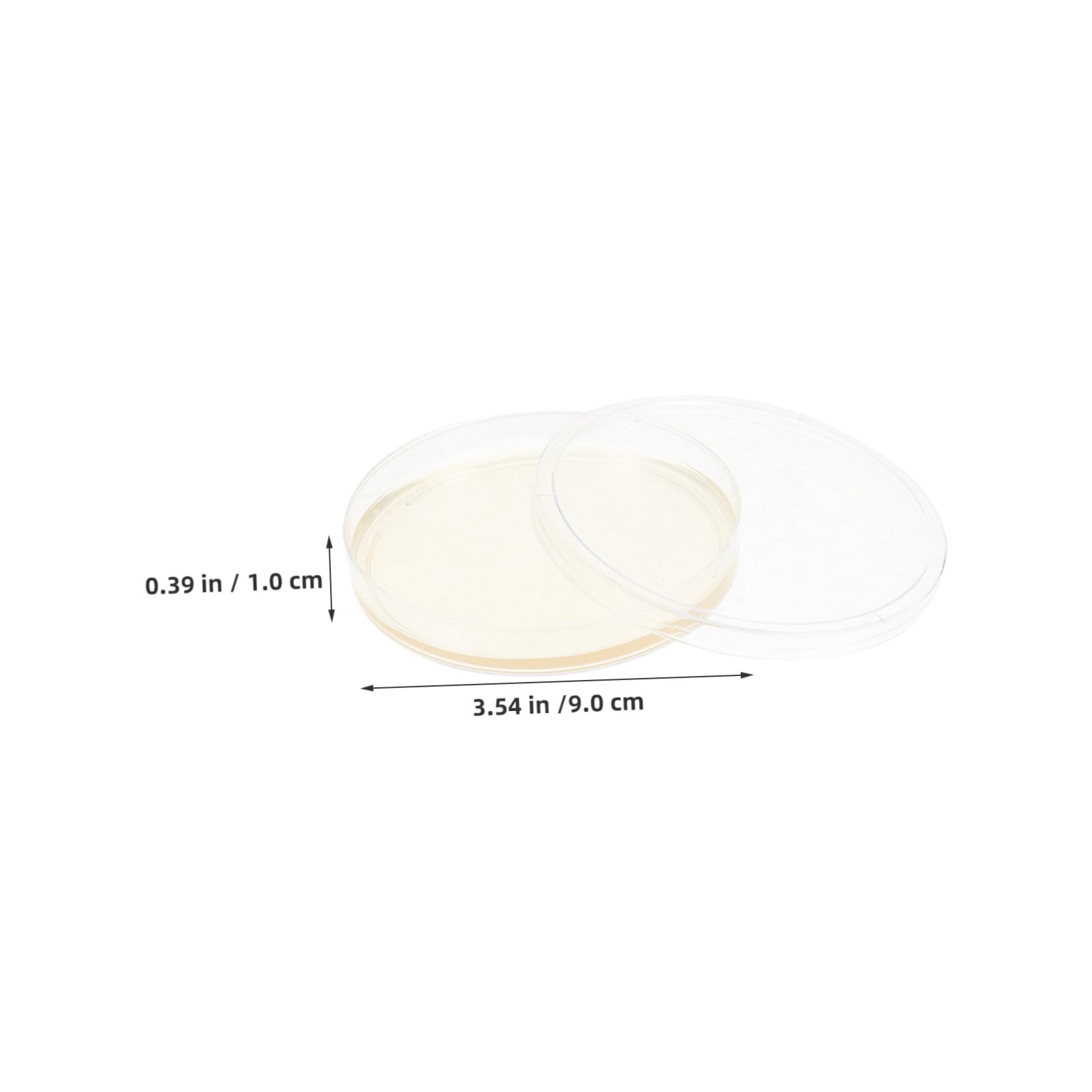 Alipis Piastre di Petri in Plastica Sterili Agar Nutriente Pre-colato, 20 Pezzi, 9cm, per Colture Cellulari e Sperimenti di Laboratorio, Crescita Stabile e Confezione Sterile