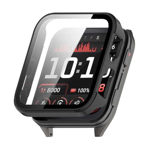 Image of For Garmin Venu X1 Protective Case, Lightweight PC + Tempered Glass Cover, 9H Hardness, Easy Installation, All-in-One Protection, Anti-Scratch, Shockproof, HD High Transmittance